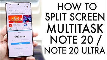 How To Split Screen Multitask On Samsung Galaxy Note 20 / Note 20 Ultra!