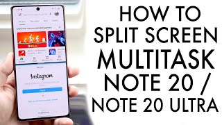 How To Split Screen Multitask On Samsung Galaxy Note 20 / Note 20 Ultra! screenshot 4