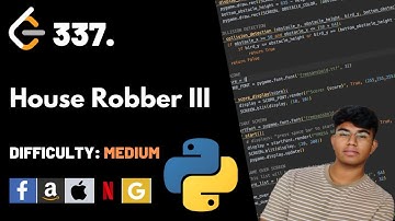 House Robber III | Leet code 337 | Theory explained + Python code