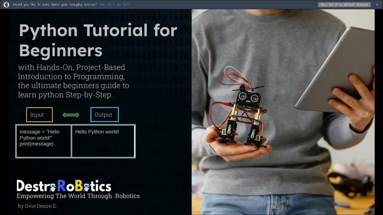 INTRODUCTION TO PYTHON COURSE OUTLINE - YouTube