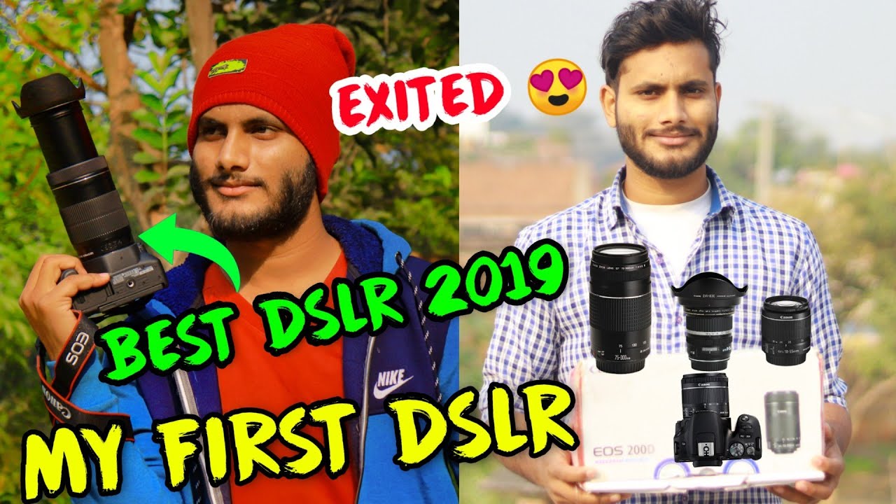 My First DSLR 📷 Camera Unboxing | Best DSLR Camera 2019 | From YouTube Money