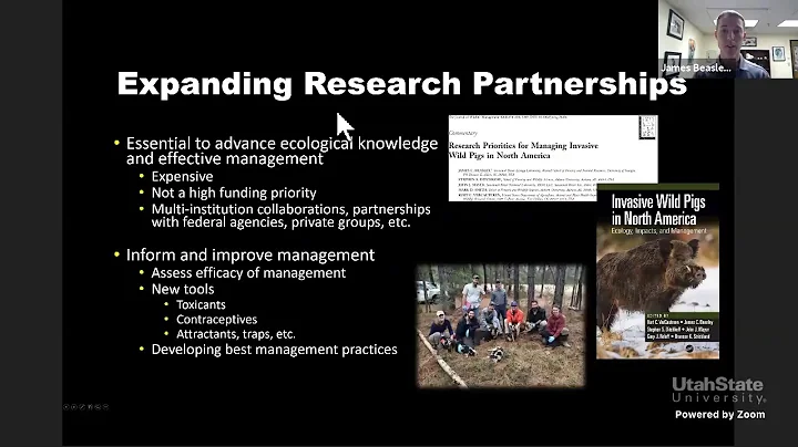 ECSS: Dr. James Beasley--History, management and future of invasive wild pigs in the U.S.