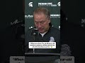 Coach Izzo cracking jokes about his team shooting 7% from three tonight 😂 #michiganstate #TomIzzo