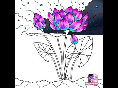Drawing of lotus flower - YouTube