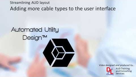 Streamlining AUD Layout -- Adding more default cable types