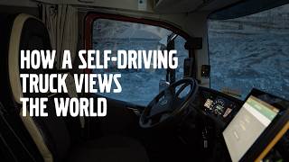 How does an autonomous truck sense the world and make decisions