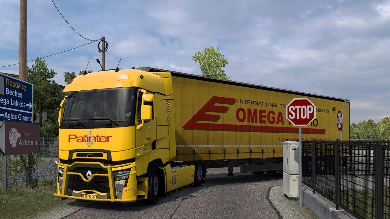 Delivering Broken Smartphones  in Greece | Through Narrow Streets of Greece | #ets2 1.55