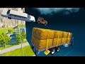 Jumping Through Wall Of Water #2 BeamNG.drive