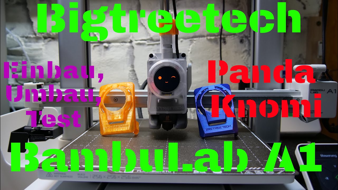 Bigtreetechs Panda Knomi für den BambuLab A1, Einbau, Test etc ...