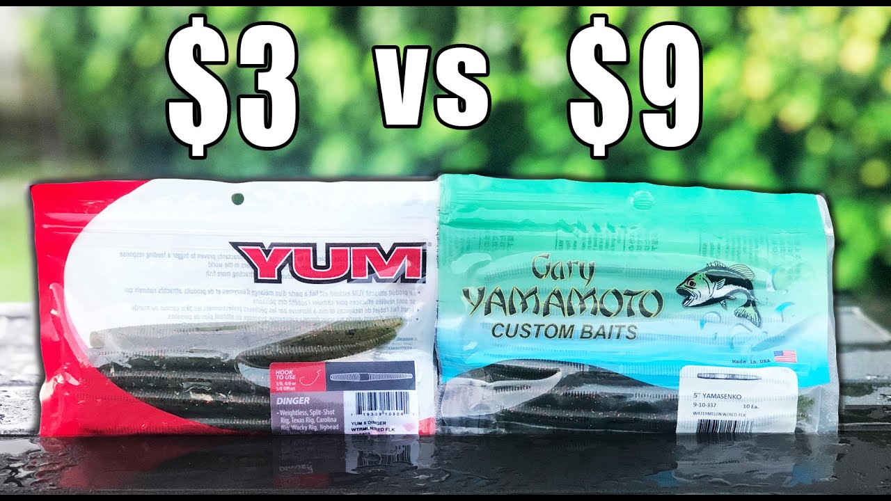 CHEAP vs EXPENSIVE Lure CHALLENGE!!! Senko Bass Fishing. [Topwater Senko? YUP!!!]