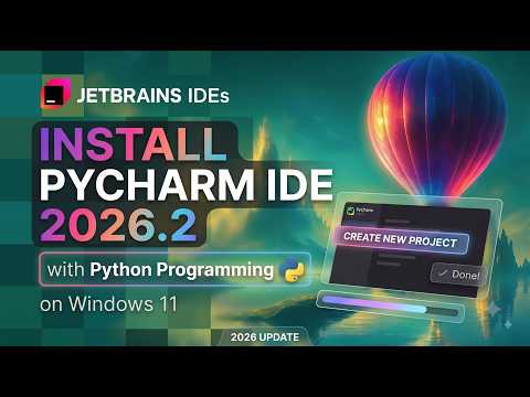 How to Install PyCharm IDE 2026.2 on Windows 10/11 [ 2026 Update ] PyCharm for Python Developers