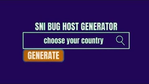 How to find a working host | new method generate working bug sni host