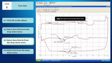 Pyris 6 DSC Software Tutorial : Unit 6 (Save Data)