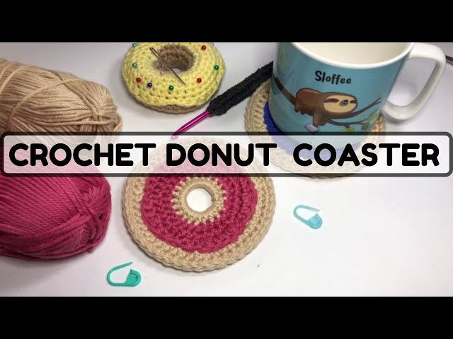 Crochet coasters for beginners pattern Donut crochet pattern - Inspire  Uplift