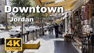 Walking tour in DownTown  Amman  Jordan | 4K | FULL TOUR