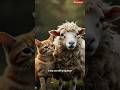 Brave Tabby Cat Rescues Trapped Sheep | A Heartwarming Story! #cat #cute #cats #shorts
