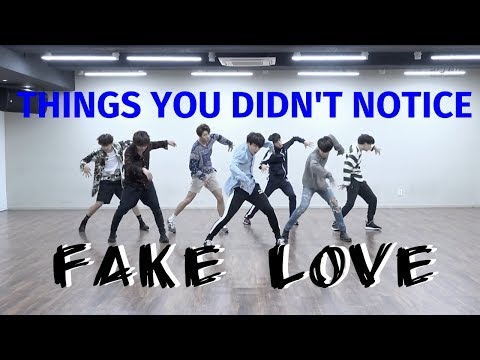 BTS (방탄소년단) THINGS YOU DIDN'T NOTICE IN FAKE LOVE DANCE PRACTICE
