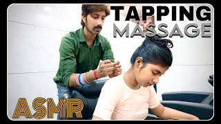 SLEEP ASMR | STRESS & PAIN RELIEF TAPPING MASSAGE HEAD BACK & NECK BY BARBER PRADEEP #asmr #insomnia