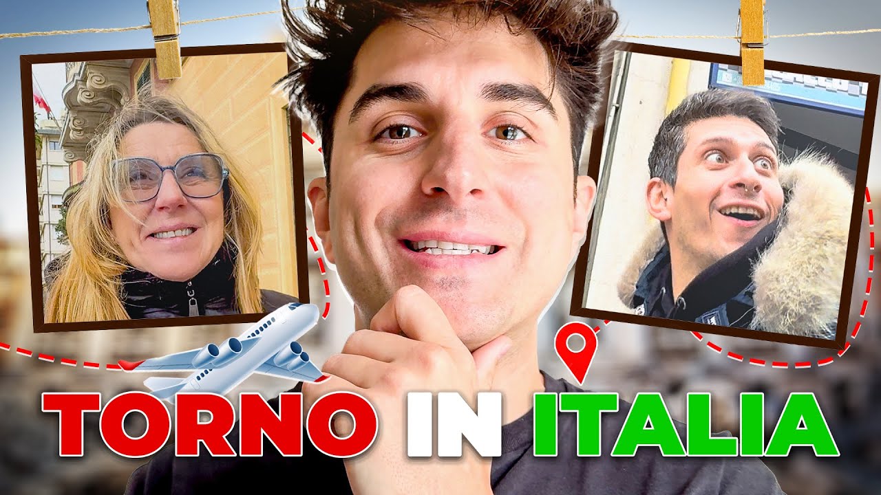 SONO TORNATO IN ITALIA! SORPRESA A TUTTI AMICI E FAMIGLIA!