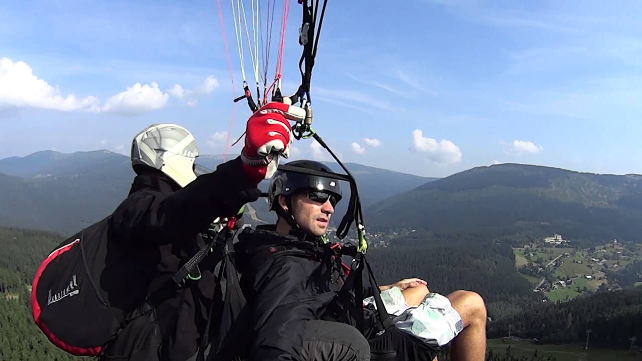 Tandem paragliding Špindlerův Mlýn - Pláň