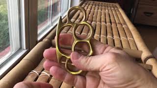 THE REAL BRASS KNUCKLES OLD SCHOOL MODEL