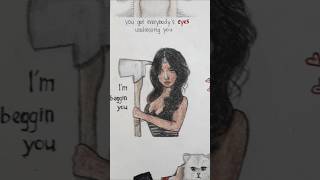 Gabriela-katseye lyrics art✨  #art #drawing #shorts #trend #arttrend