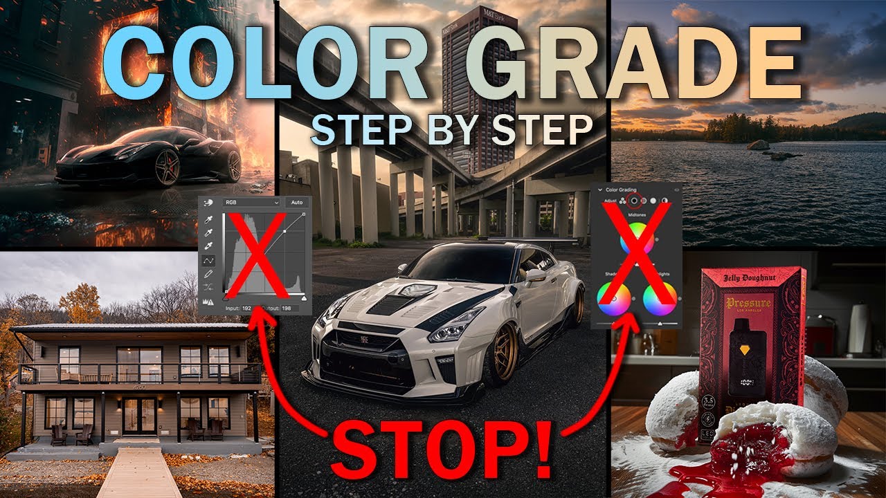 How to Color Grade Photos! Step by Step Process! - YouTube