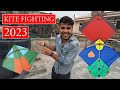 Kite fighting 2023 delhi  buying new manjha from best shop  kite flying  how to cut others kite