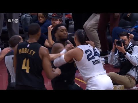 Donovan Mitchell And Dillon Brooks FULL FIGHT (EJECTIONS)