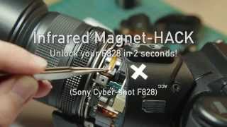 Sony Cybershot F828 Magnet Infrared Hack in 2 seconds!