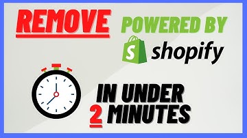 Remove "Powered by Shopify" from ANY Shopify Theme 2021