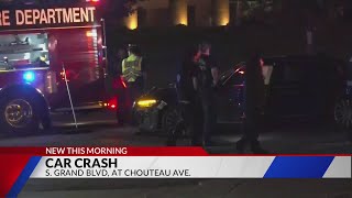 2-car crash injures one in south St. Louis City