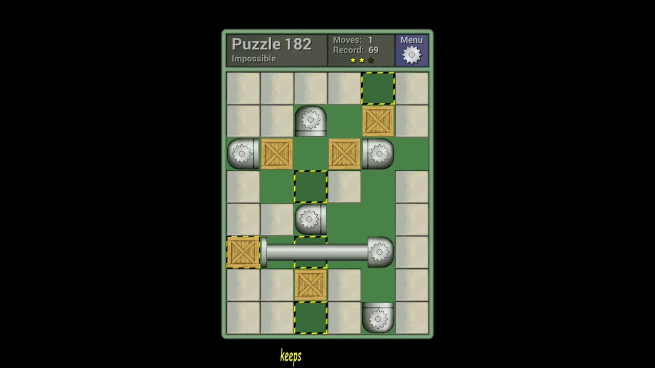 Pushing Machine (Impossible) Level Puzzle 182 - Perfect Solution