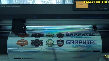 Máy Cắt Decal Graphtec CE7000 - Hướng dẫn cắt barcode cực dễ