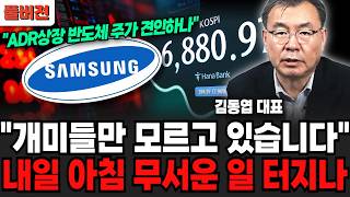 "개미들만 모르고 있습니다", 내일 아침 무서운 일 터지나  (김동엽 대표 / 풀버전)