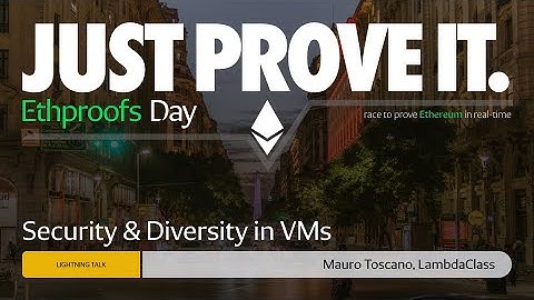 Lightning Talk: Security & Diversity in VMs by Mauro Toscano, LambdaClass