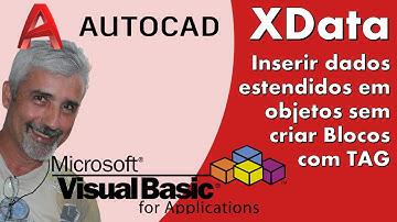Inserir dados estendidos em objetos sem criar Blocos com TAG - XData -  Autocad VBA