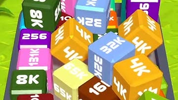 Merge Cube 2048 3D - ASMR Gameplay (Cubes Math, Level Up NumberBlocks Jelly Balls) Inka Kubes