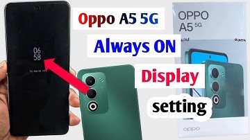 Oppo A5 5G always on display setting |oppo a5 5g always on display use kaise kare