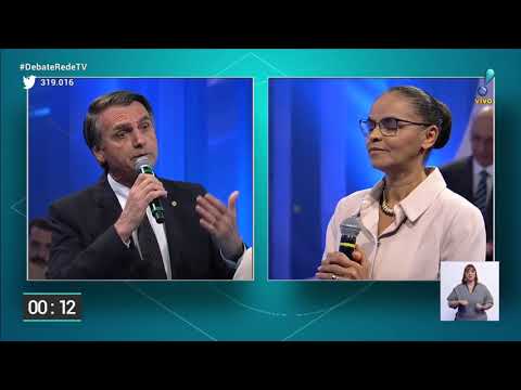 Marina confronta Bolsonaro sobre desigualdade de gênero em debate da RedeTV!