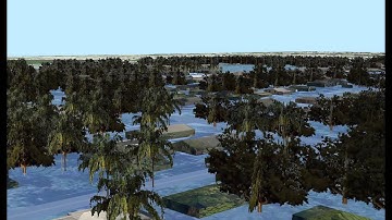 3D GIS Animation of "Edgewood" with Flooding