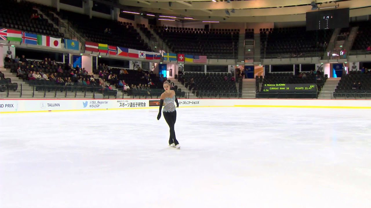 ISU 2014 Jr Grand Prix Tallinn Ladies Free Skate Regina GLAZMAN KAZ