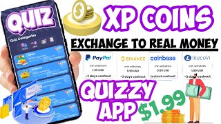 QUIZZY APP how to earn XP coins|How to exchange to real money|Free Paypal money|misisj7 screenshot 5
