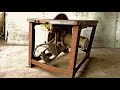 Restoration large rusty table saws | Restore old super wood cutters HITACHI