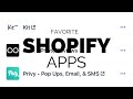 Favorite Shopify apps| Free Shopify Apps
