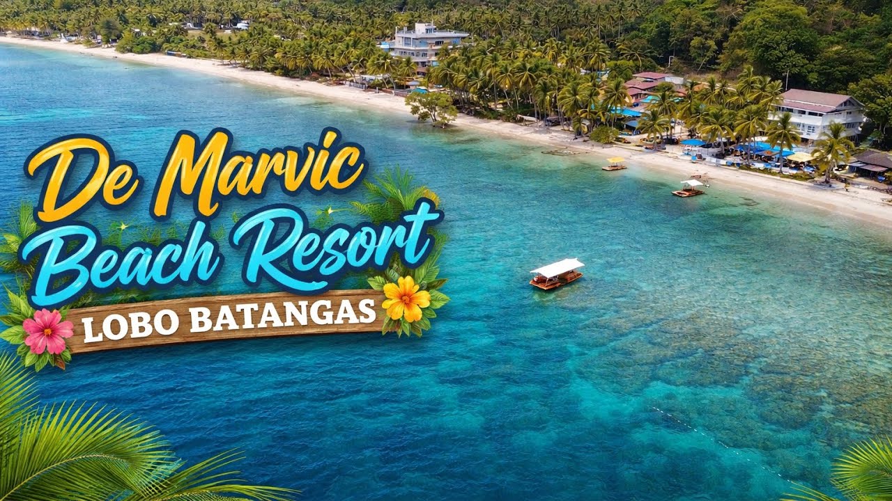 Paradise in Lobo, Batangas l🌴  De Marvic Beach Resort | Beach Life | Nature | 4k
