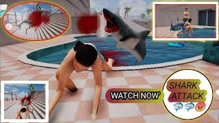 Shark Rage Angry Fish | शार्क ने मचाई पूल में तबाई - Realistic Shark Attack Game screenshot 4