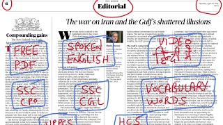 30 April 2026 | The Hindu newspaper analysis today | how to read English newspaper