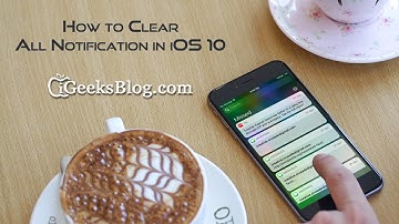 How to Clear All Notifications at Once in iOS 10 Using 3D Touch