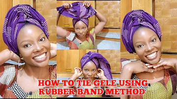 PLANNING TO ATTEND A PARTY SOON?TRY THIS SIMPLE GELE||Rubber band method  #trending #owambestyles